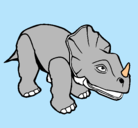 Dibujo Triceratops II pintado por leo7