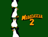 Dibujo Madagascar 2 Pingüinos pintado por chad