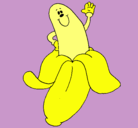 Dibujo Banana pintado por vall