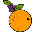 Dibujo naranja pintado por xiimeenaa
