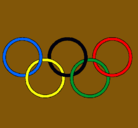 Dibujo Anillas de los juegos olimpícos pintado por maggie86
