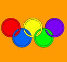 Dibujo Anillas de los juegos olimpícos pintado por pablodiazovi