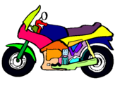 Dibujo Motocicleta pintado por ujhfg