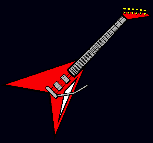 Dibujo Guitarra eléctrica II pintado por Qkique