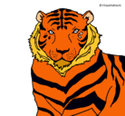 Dibujo Tigre pintado por 123brayan