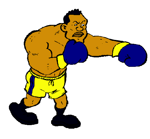 Dibujo Boxeador pintado por comegalletas