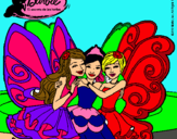 Dibujo Barbie y sus amigas en hadas pintado por BOBH