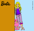 Dibujo Barbie con cazadora de cuadros pintado por princessamorosa