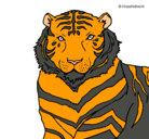 Dibujo Tigre pintado por kelmyn