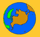 Dibujo Planeta Tierra pintado por osvar