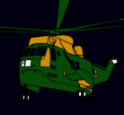 Dibujo Helicóptero al rescate pintado por angelrene