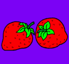 Dibujo fresas pintado por Lunabeat