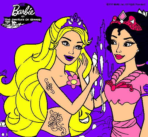 Barbie se despiede de la reina sirena