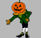 Dibujo Jack-o-lantern pintado por halloweenman
