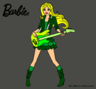 Dibujo Barbie guitarrista pintado por miny-guapa10