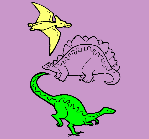 Tres clases de dinosaurios