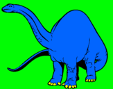 Dibujo Braquiosaurio II pintado por diplodokus
