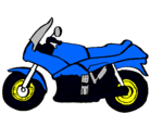 Dibujo Motocicleta pintado por moto