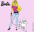 Dibujo Barbie con look moderno pintado por hemoxa