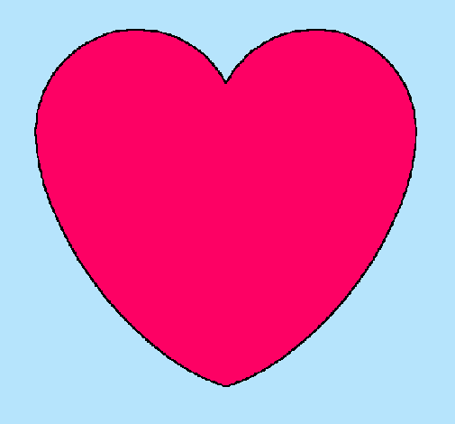 Dibujo Corazón pintado por lindahermo