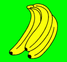 Dibujo Plátanos pintado por mekita
