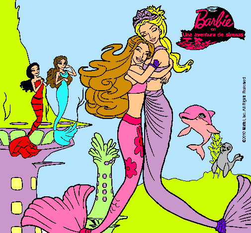 Barbie sirena y la reina sirena