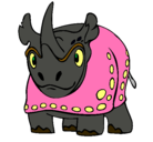 Dibujo Rinoceronte pintado por HGYY8IG