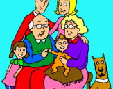 Dibujo Familia pintado por aquiles