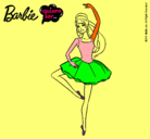 Dibujo Barbie bailarina de ballet pintado por erica3