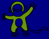 Dibujo Mono pintado por mico