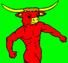 Dibujo Cabeza de búfalo pintado por YAGUETE