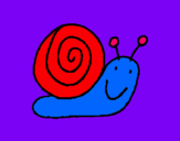 Dibujo Caracol 4 pintado por yuneily2