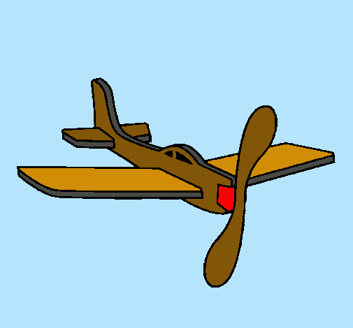 Avión de cartón