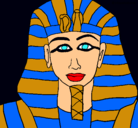 Dibujo Tutankamon pintado por cacatua