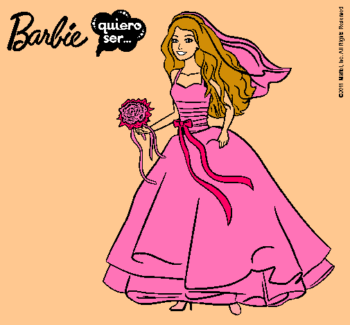 Barbie vestida de novia