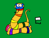 Dibujo Serpiente pintado por gjhgjf