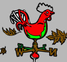 Dibujo Veletas y gallo pintado por yaheeeeeeeel