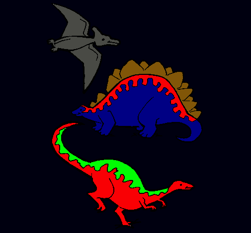 Tres clases de dinosaurios