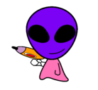 Dibujo Alienígena II pintado por uuuuuuuuuuuu