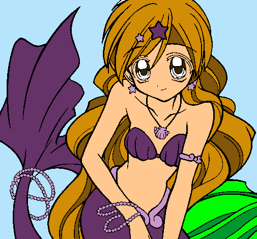 Dibujo Sirena pintado por ianna