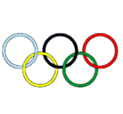 Dibujo Anillas de los juegos olimpícos pintado por abrulas 