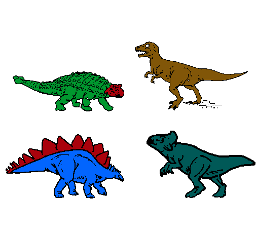Dibujo Dinosaurios de tierra pintado por APHI