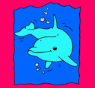 Dibujo Delfín pintado por animalword