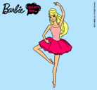 Dibujo Barbie bailarina de ballet pintado por thalita