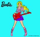 Dibujo Barbie guitarrista pintado por bolaloca