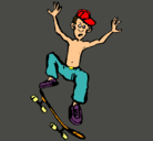 Dibujo Skater pintado por roger99