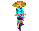 Dibujo China en bicicleta pintado por xdxdxx