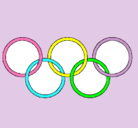 Dibujo Anillas de los juegos olimpícos pintado por 677667925