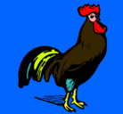 Dibujo Gallo gallardo pintado por yeisson