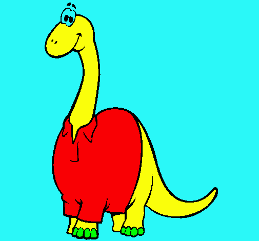 Diplodocus con camisa